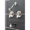 Kingston Brass KB666PL Tub and Shower Faucet, Polished Nickel KB666PL - alternate 3